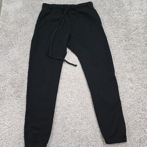 Mnml‎ Men’s Black Fleece Joggers Size Medium Minimal Cozy Loungewear Pants